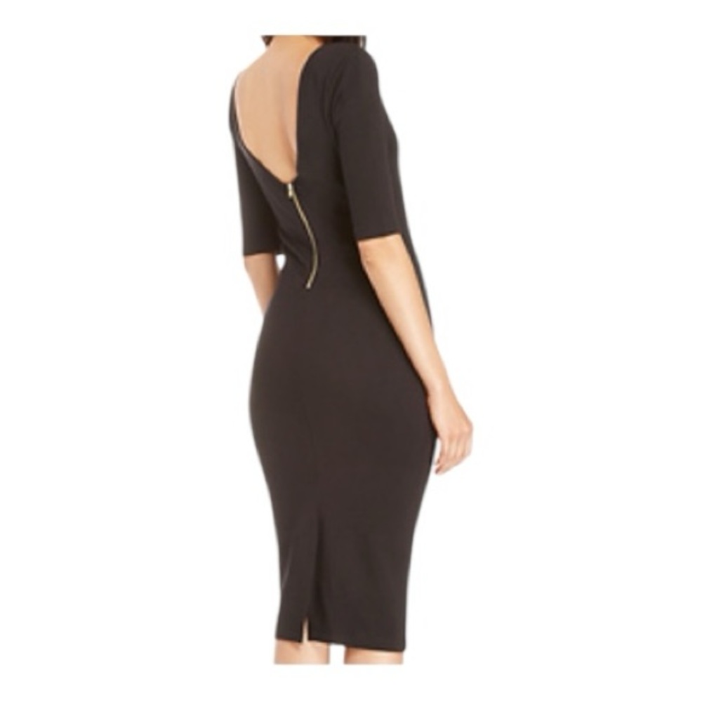 🆕 🖤✨ NWT DAILYLOOK Black Bodycon Midi Dress | Sz M